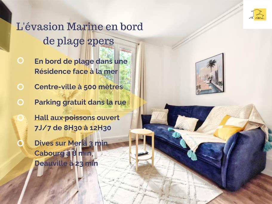 L'Evasion Marine A La Plage 2P Houlgate Exterior photo